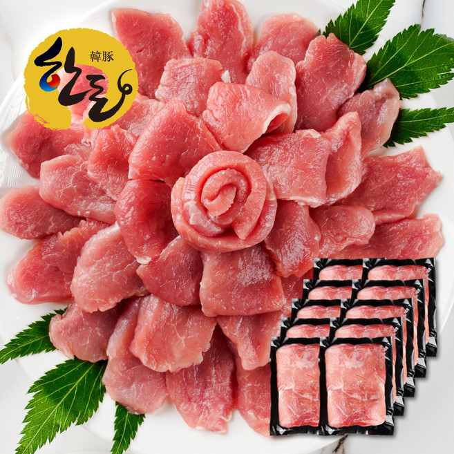 국내산 1등급 돼지 안심 구이용 (초신선 냉장), 10개, 150g