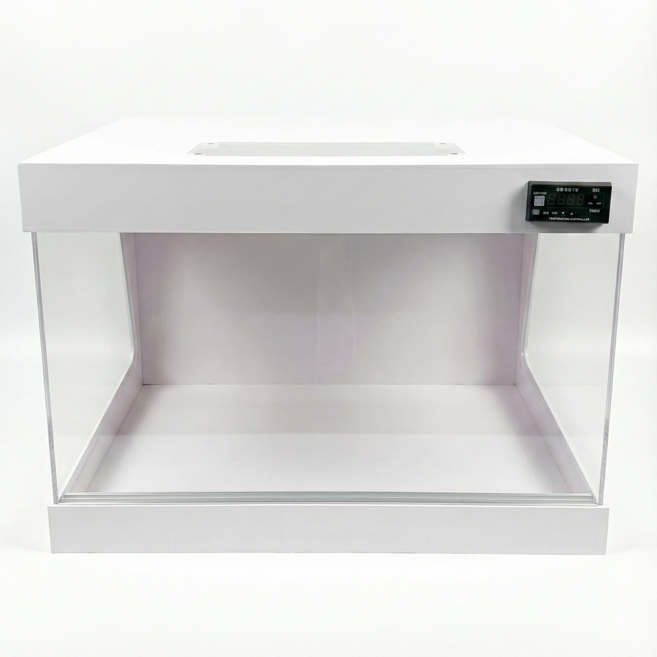 뉴런 클리어뷰 자동온도조절 포맥스사육장 2자60x45x40cm 파충류케이지, 1개, 화이트