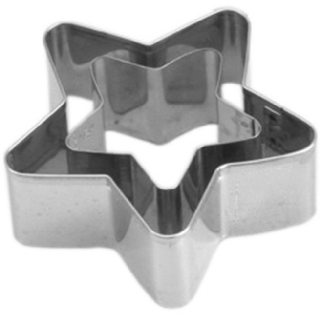 일본 에코/미니 쿠키틀/별 달 하트 곰/과자 만들기/mini, 1개, 별(2P)