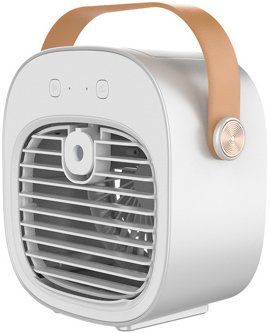 迷你加濕水冷風扇 充電款 電風扇 USB風扇, 白色, USB充電款