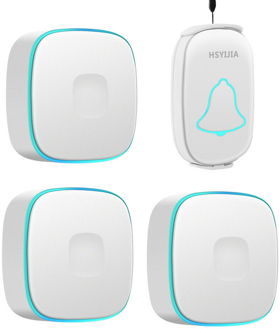 HSYJIA A808 無線老人呼叫器 黑色款一拖一附掛繩, A808白一拖三送掛繩, 1個