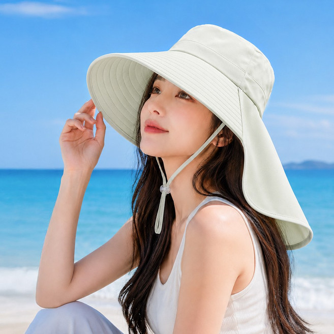 모던 아쿠아캡 자외선차단 모자 선캡 햇빛가리개
