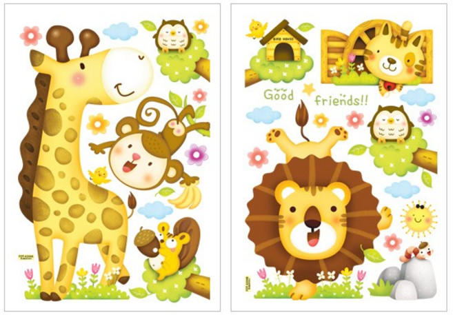 스티커 요모조모 FF 숲속나라 FDT-4204, 상세페이지 참조, 1개