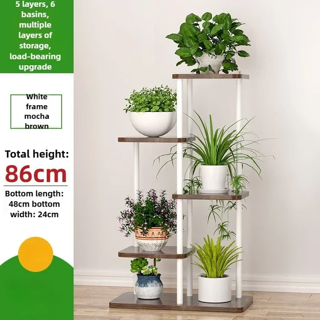 실내 가정용 연철 바닥부터 천장까지 다층 화분 선반, 05=5, 05 5 layers F