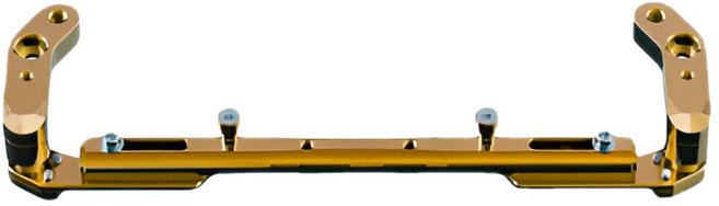 프로라이더스 전차종 일자형 크로스바 길이조절 핸들바 범용, 골드, 1개