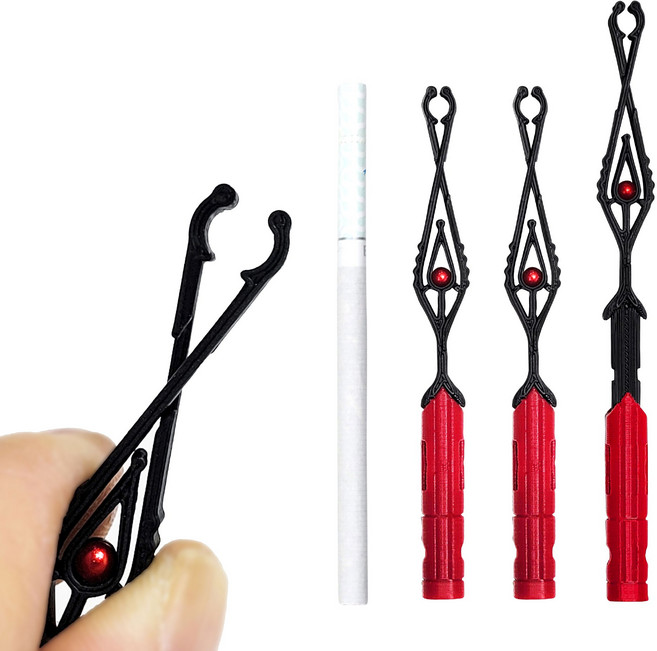 3개입 니키500 담배 홀더 집게 손잡이 연초 손가락 냄새 방지