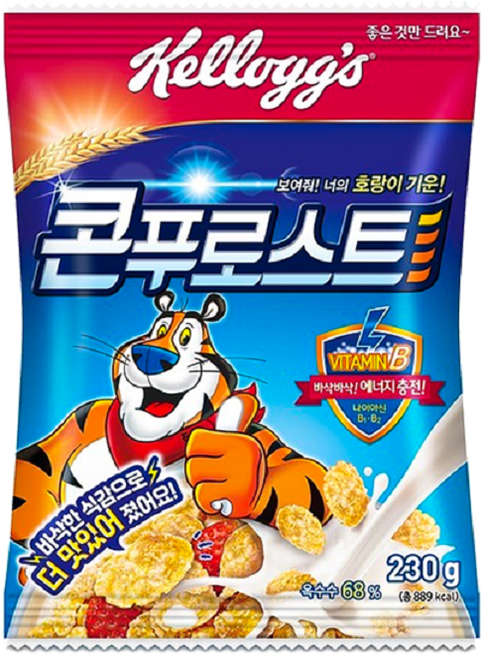 켈로그 콘푸로스트 시리얼, 5개, 230g