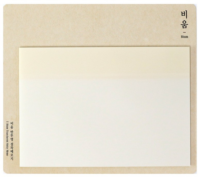 모닝글로리 4000 비움 반투명 점착메모지 (148x105mm), 단품, 단품, 1매