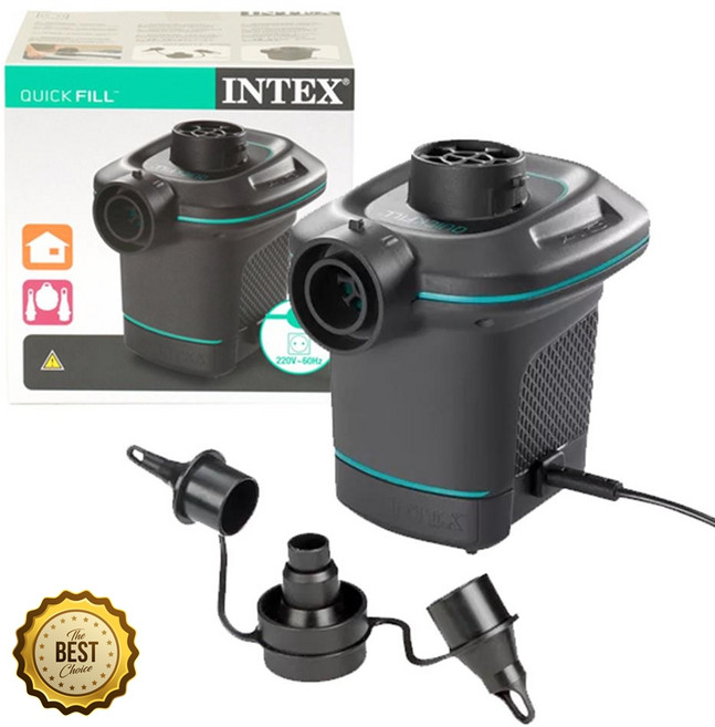 인텍스 튜브 자동 공기주입 펌프 220V 에어펌프 어린이 물놀이 놀이풀장, 1개