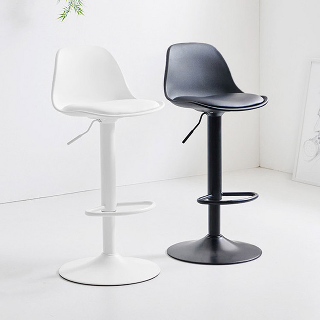 e스마트 바젠의자 아일랜드 높은 홈바의자 바체어, 블랙, 1개, H04 홈바의자_블랙