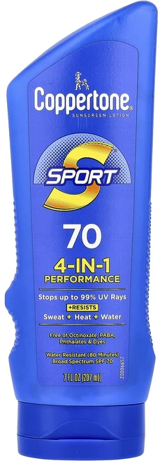 특별한효과 Coppertone 스포츠 자외선 차단 로션 4-in-1 퍼포먼스 SPF 70 207ml (7 fl oz) 곧일시품절됩니다, Coppertone스포츠자외선차단로션4in1퍼포먼스SP - 쿠팡