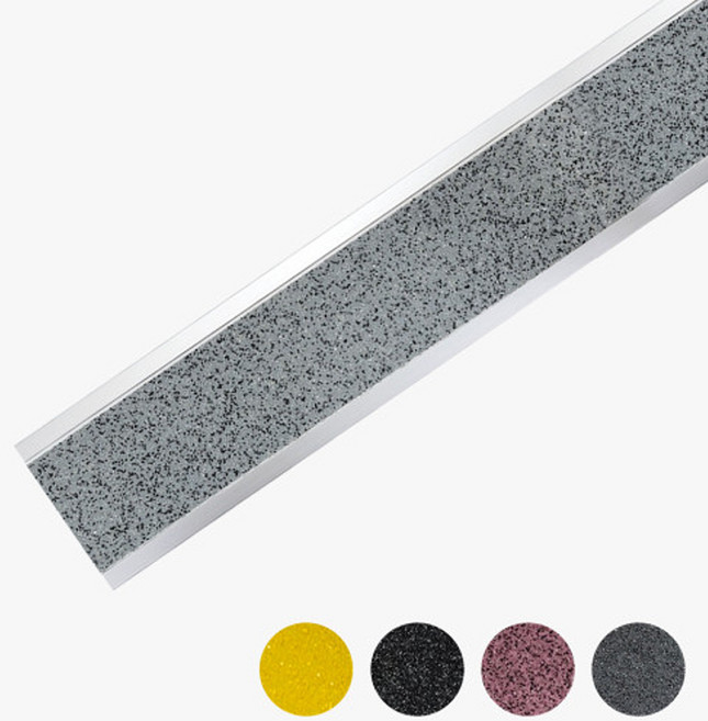 계단 논슬립패드 KB4502 KB4503 미끄럼방지 파인세라믹 바닥논슬립 데크라인 주차장 1M, 일자(노랑), 1개