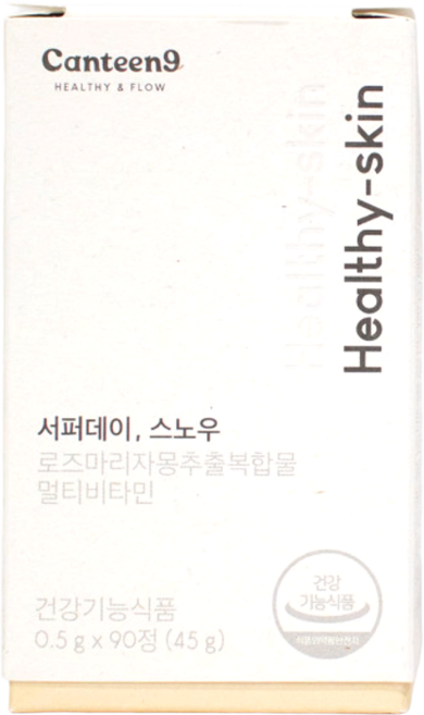 캔틴나인 서퍼데이 스노우 로즈마리 자몽 추출 멀티바이타민, 1개, 90정