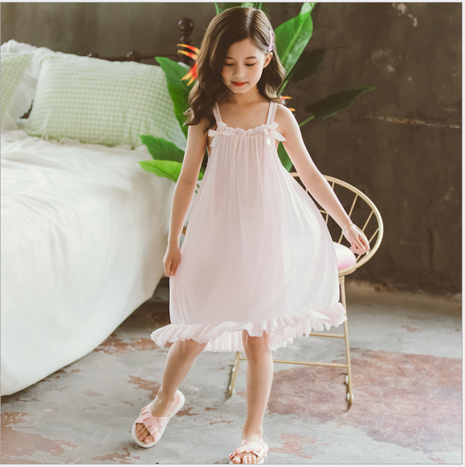 끈나시 리본 드레스 공주잠옷