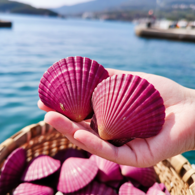 [재구매율 1위] 고성진이네수산 고성 제철 홍 가리비, 1개, 2kg