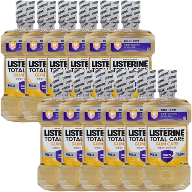 리스테린액 토탈케어 검케어 마일드 250ml, 12개