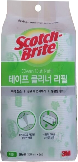 브라 테이프 리필 대형 찍찍이 이트 클리너 3M 먼지 청소 스카치 3M, 1