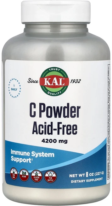 KAL C Powder Acid-Free 8 oz 227 g, KAL, C Powder, Acid-Free, 8 oz, 227g, 1개 - 쿠팡