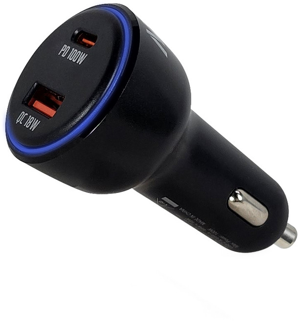 118W 반손 차량용 고속 충전기 시거잭 CAS-100WC USB C타입 QC PD PPS