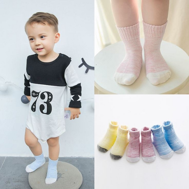솜니움베베 남아 여아 양말 3종 세트 - 유니소프트