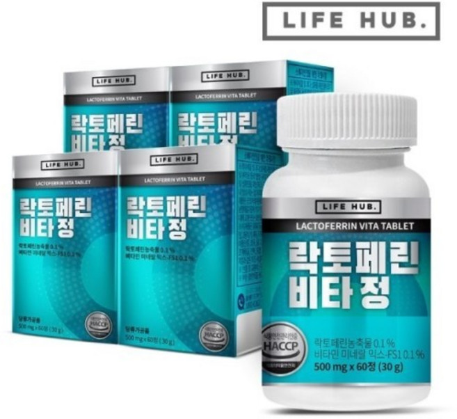 락토페린농축물 비타민 미네랄 믹스 안전한식품 락토페린비타정 [스마트세일즈], 1개, 60정