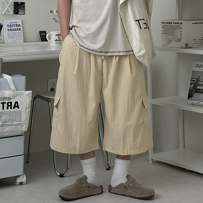 르위 나일론 버뮤다 반바지 7부 카고 빅사이즈 숏팬츠