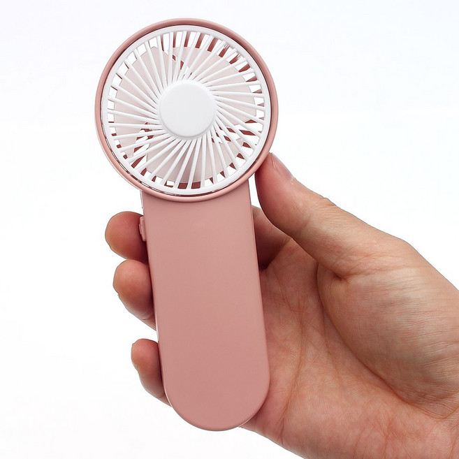 간편 AA건전지사용 핑크 무선미니선풍기