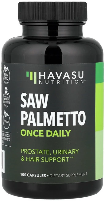 HAVASU NUTRITION Saw Palmetto 하바수 뉴트리션 쏘팔메토 100캡슐, 100정, 1개 - 쿠팡