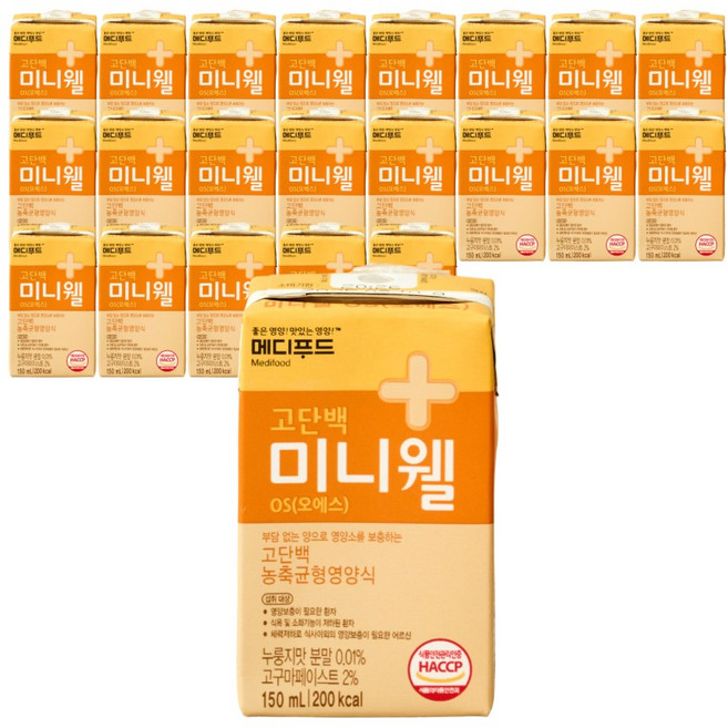 메디푸드 미니웰 OS 누릉지맛, 150ml, 24개