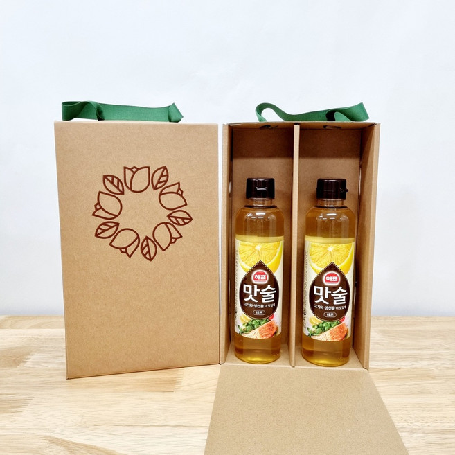 해표 레몬 맛술 500ml 2입 미림 미향 요리주 실속 명절 단체 선물세트, 1세트, 500g