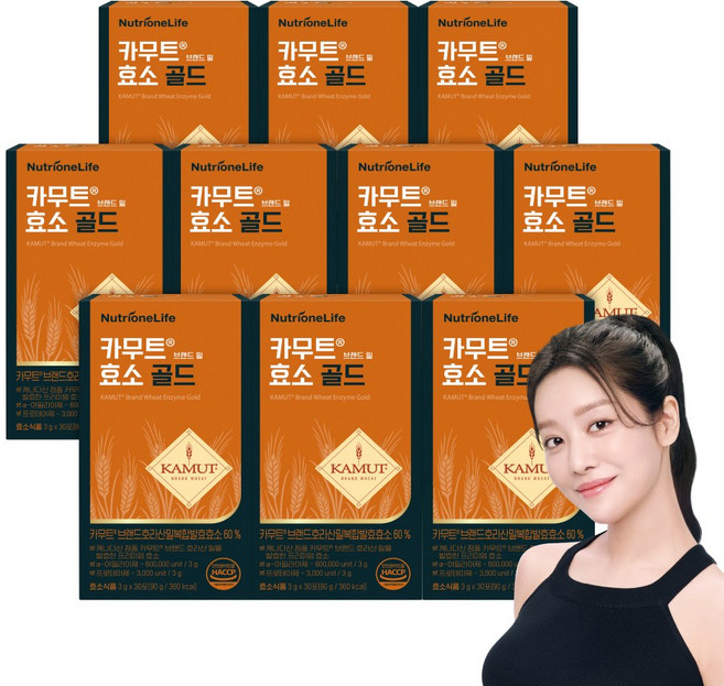 [무료배송/오늘출발] 뉴트리원 카무트효소 골드 곡물맛 발효효소, 10개, 30회분