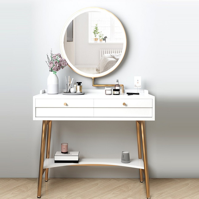 브노오 나비화장대 의자세트 당일발송 화장대, 나비화장대_화이트