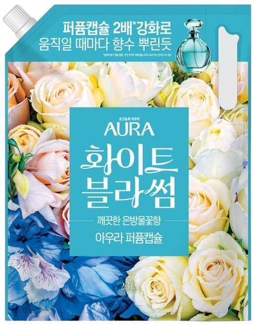 아우라 퍼퓸캡슐 2.3L(화이트블라썸), 1개, 2.3L
