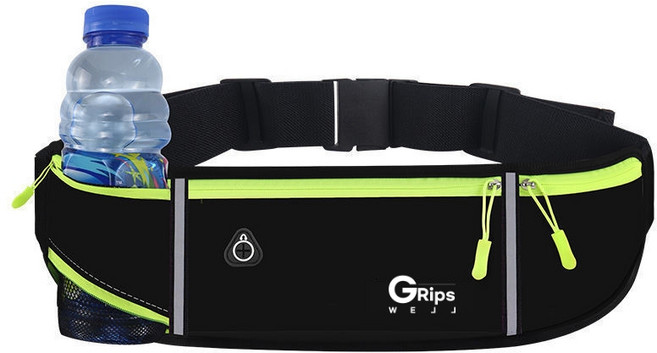 그립스웰 스포츠 플립 러닝 벨트, 1개, 블랙