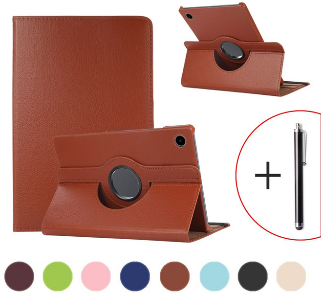 갤럭시탭 A11 케이스 회전형 가죽 북커버 8.7인치 SM-X130 X133 X135, 1개
