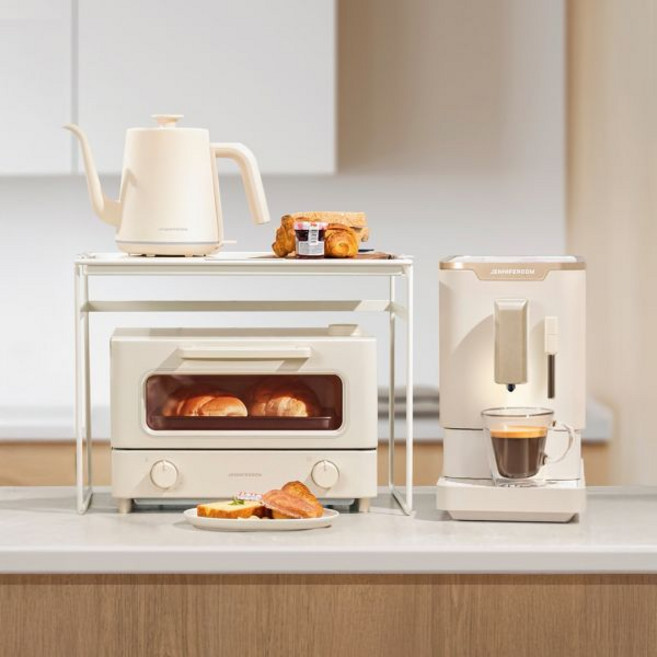 단독구성제니퍼룸 브런치 홈카페 세트2(전자동커피머신 스팀Pro+스팀오븐토스터+드립포트), 스팀라떼 Pro 화이트 세트