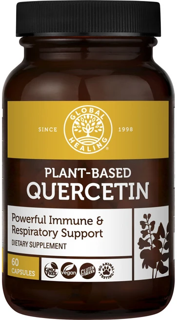 글로벌힐링센터 플랜트-베이스드 케르세틴 파워풀 이뮨 & 레스퍼러토리 서포트 캡슐, 60정, 1개 - 쿠팡