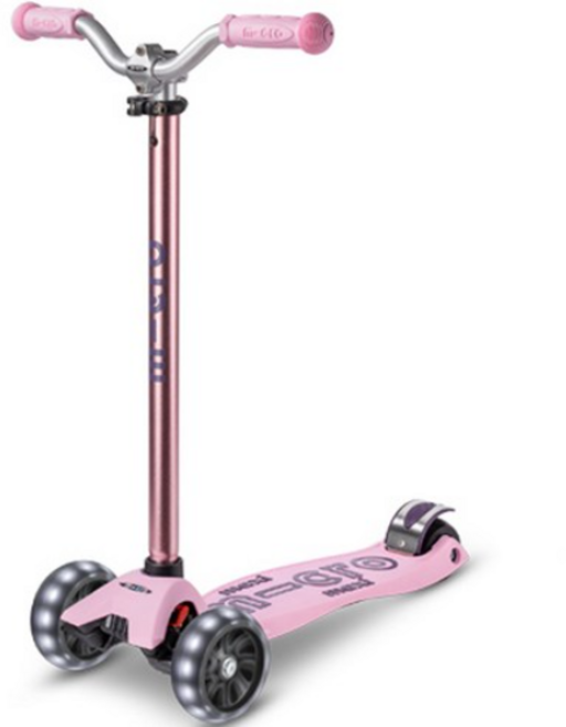 마이크로킥보드 맥시T 디럭스 프로 LED 킥보드, 로즈, 1개