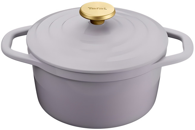 테팔 인덕션 세라믹 에어 주물냄비, 20cm, 프렌치 라벤더, 1개