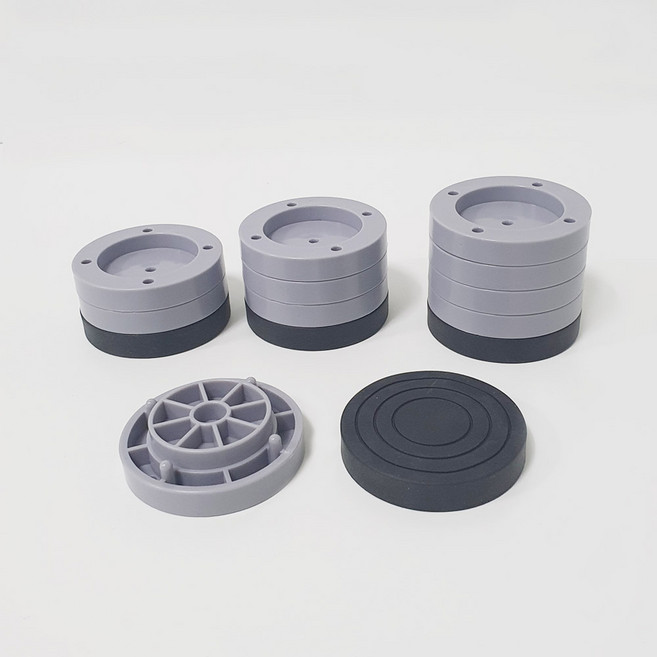 세탁기 받침대 층간소음 높이조절 스토퍼 1cm, 그레이 스토퍼 받침 1cm, 1개