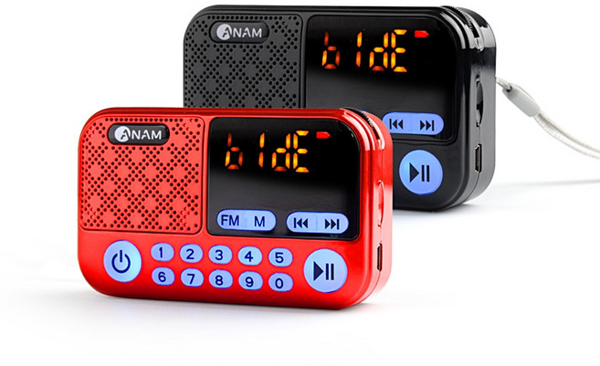 아남 효도라디오 ATX-20 대용량배터리 고음질스피커, 블랙