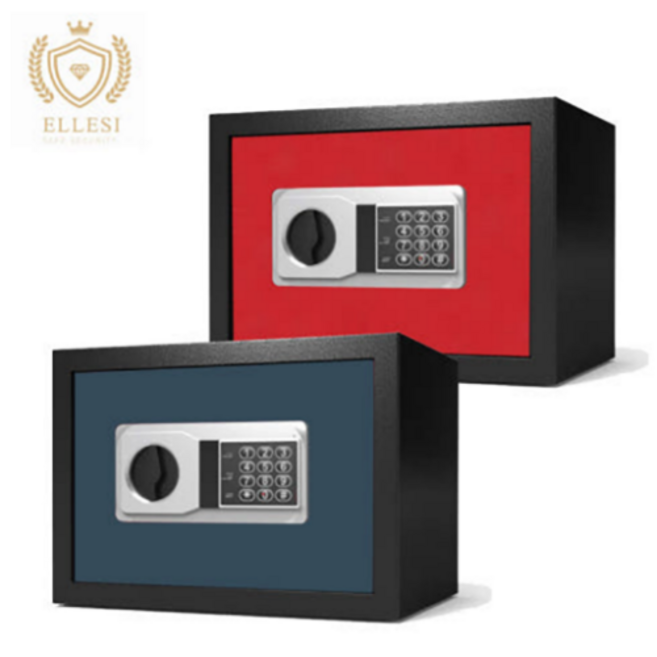 엘르시 가정용 소형 미니 터치 금고 ELS-25H, 네이비