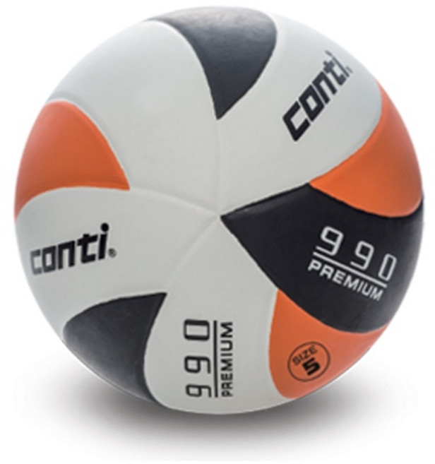 Conti 排球 990 Premium 系列 5號排球, 柑黑白, 1個