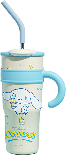 산리오 더블 드링크 보온 텀블러, 시나모롤, 1.2L, 1개