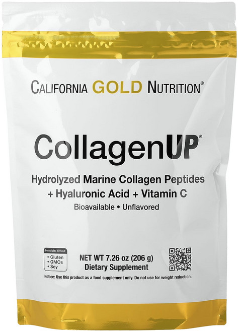 캘리포니아 골드 뉴트리션 콜라겐 + 히알루론산 + 비타민 C 206g x 2개