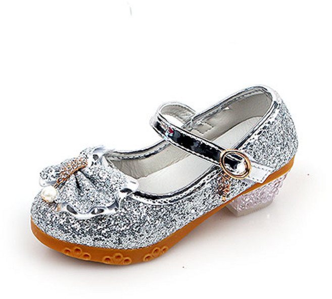 J29 여아용 펄 진주 또각구두 굽 구두