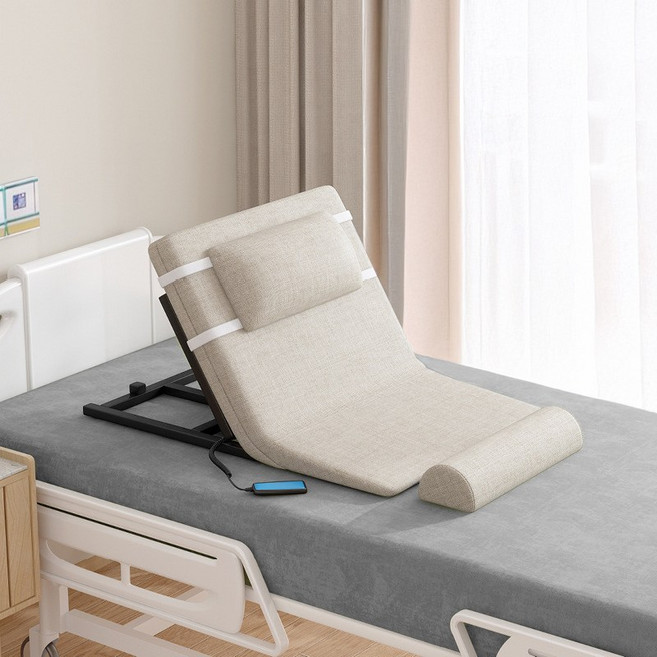 자바조이 전동 등받이 침대 각도조절 허리받침대 소파 모션베드 노인 쿠션, 팔걸이 없음, 베이지