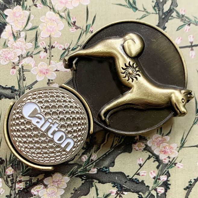 행운의십이지신 띠별 골프볼마커 자석클립형 골프선물 골프볼마커 볼마크 홀인원악세사리 골프악세사리, 11_개