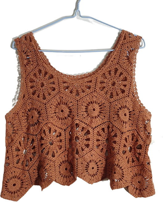 셀럽당 빈티지 펀칭 면실 니트 조끼 여성 겉감 오버핏 슬림 후크 베스트