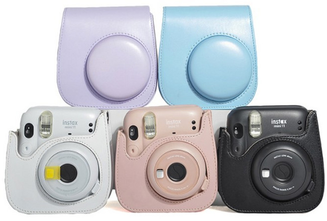 인스탁스 미니11 가죽 케이스 폴라로이드 카메라 가방 mun*39594iG, 2-인스탁11가죽-흰색, 본상품선택